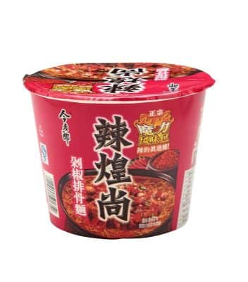 מנה חמה סינית בטעם חזיר חריף 辣猪肉方便面