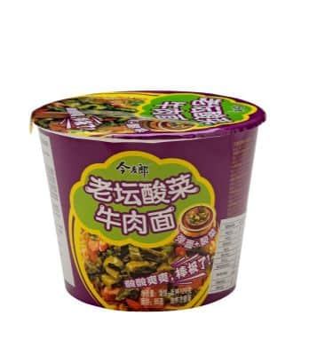 מנה חמה סינית בטעם בקר וחרדל כבוש 牛肉味腌芥末方便面