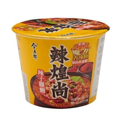 מנה חמה סינית בטעם עוף חריף 辣鸡味方便面